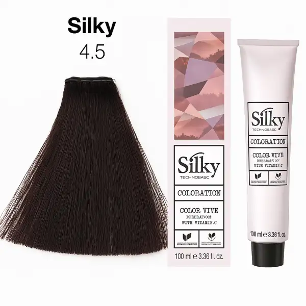 SILKY TECHNO FARBA DO WŁOSÓW 100ML - MAHOŃ