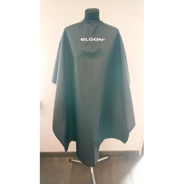 ELGON Peleryna nylonowa długa z logo czarna
