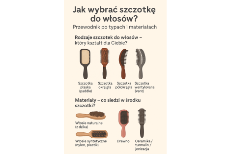 Jak wybrać szczotkę do włosów? Przewodnik po typach i materiałach